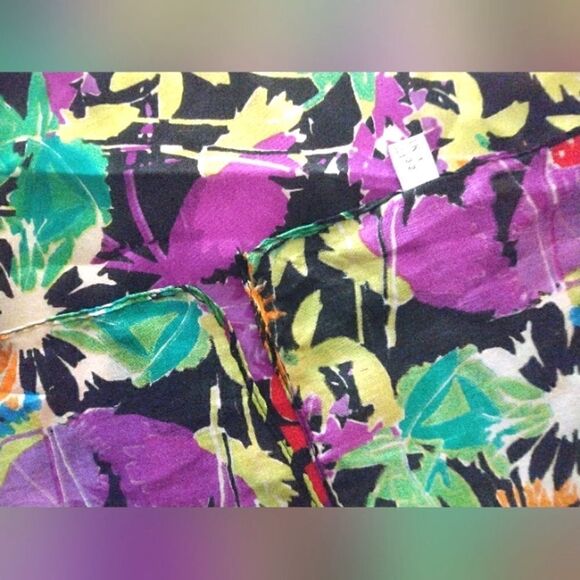 2 💯 Silk Scarf Neck Scarf Square Handkerchief Unisex Pocket Scarf - Picture 8 of 12